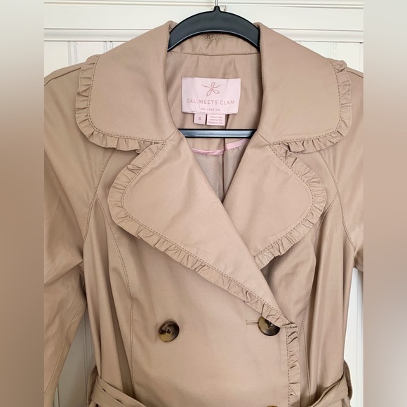 SOLD - Gal Meets Glam Josie Trench Coat Size S - Picture 4 of 6
